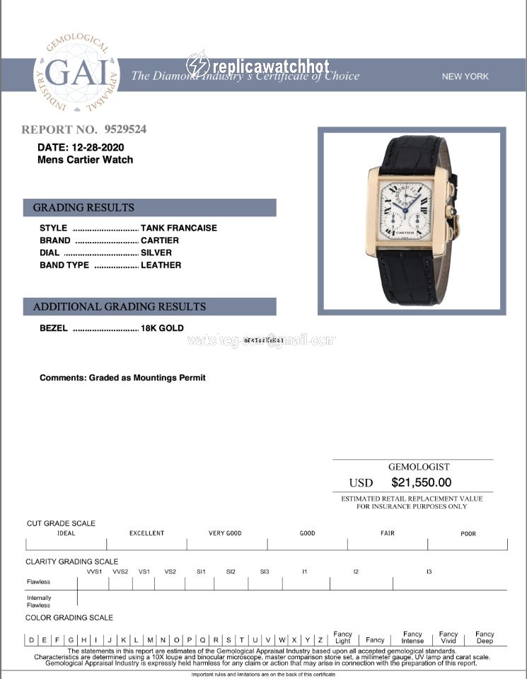 Cartier Tank Francaise Mens watch Unisex Quartz Yellow gold W5000556 2