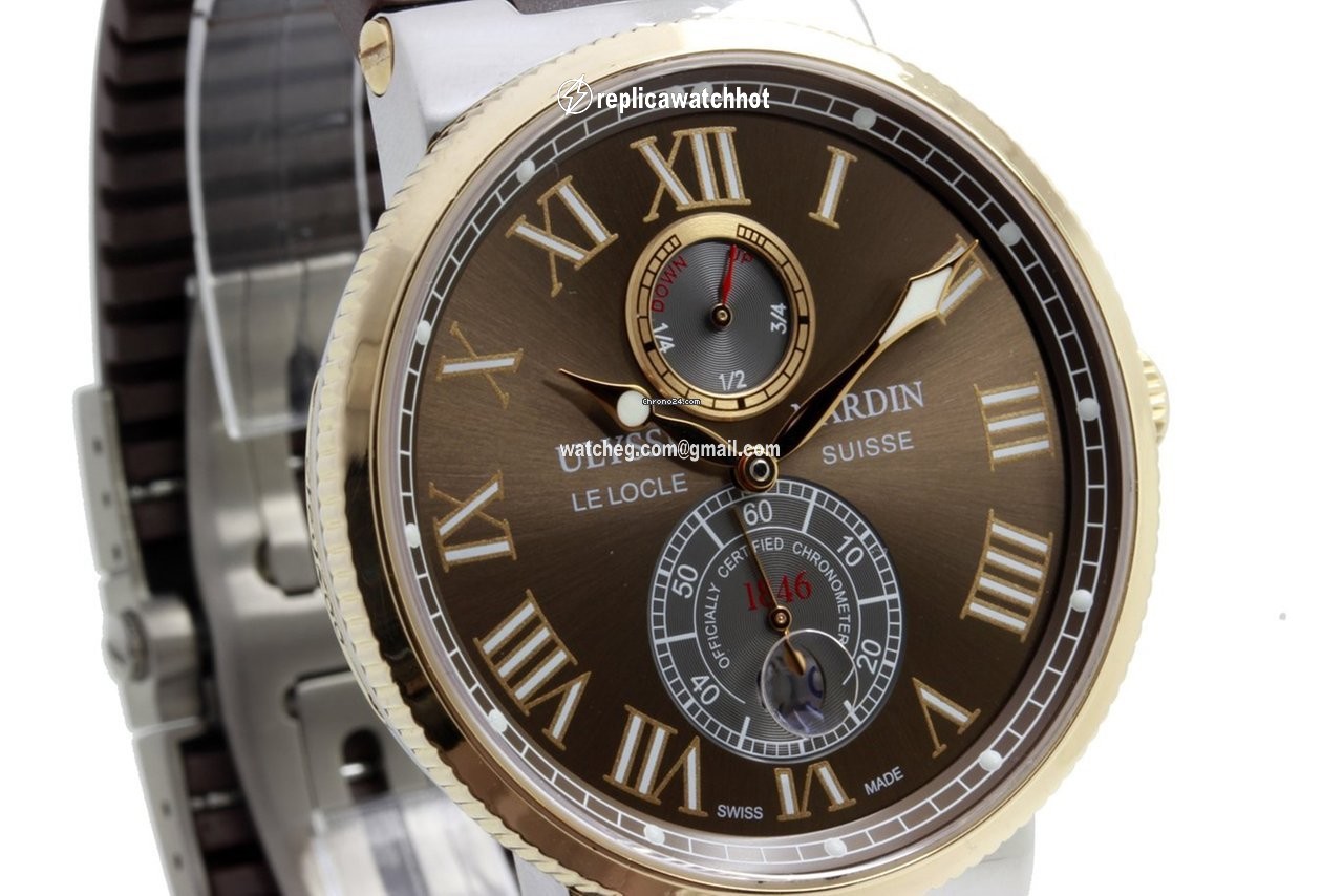 Ulysse Nardin Marine Chronometer 43mm Mens watch Unisex Automatic Gold Steel 265-67 2