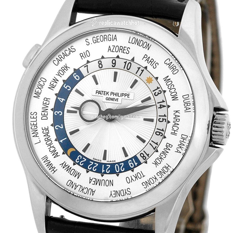 Patek Philippe World Time Mens watch Unisex Automatic White gold 5130-G 2