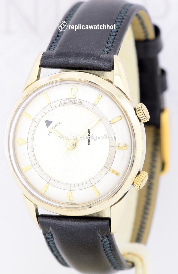 Jaeger-LeCoultre Mens watch Unisex Manual winding Gold Steel Memovox Vintage 2