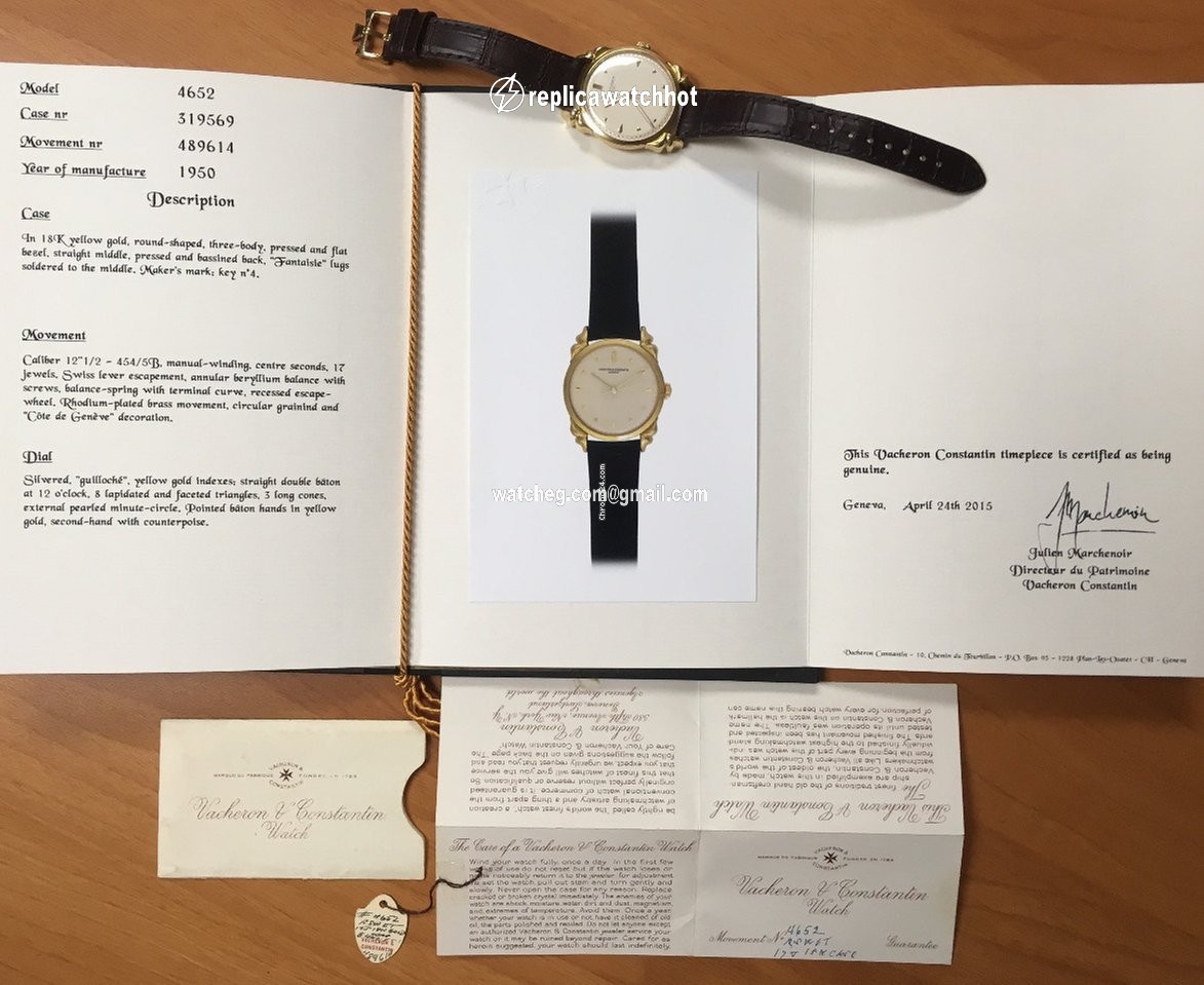 Vacheron Constantin Mens watch Unisex Manual winding Yellow gold 4652 2