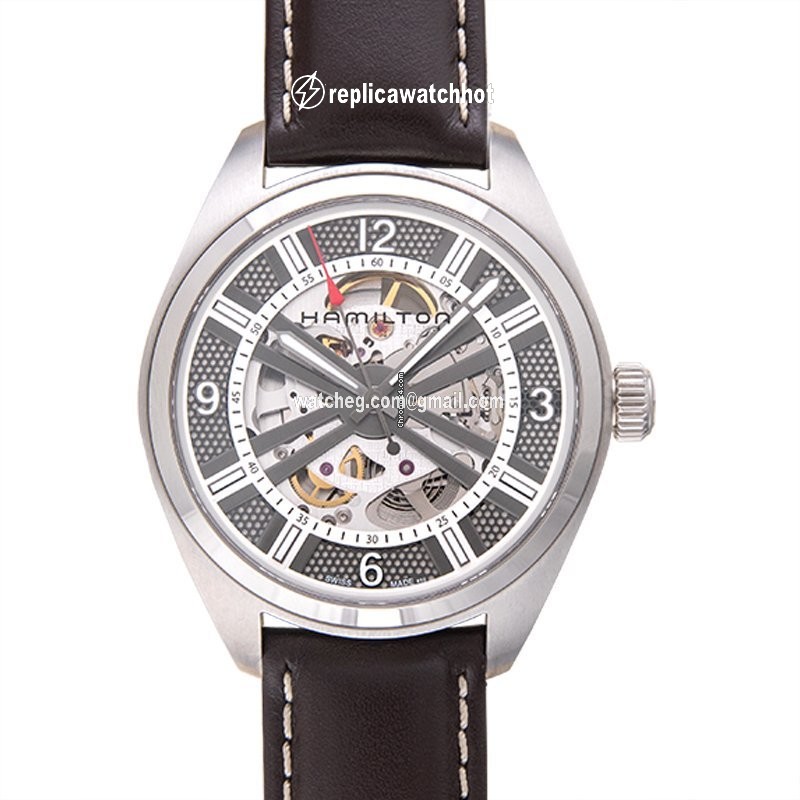 Hamilton Khaki Field Skeleton Mens watch Unisex Automatic Steel H72515585 2