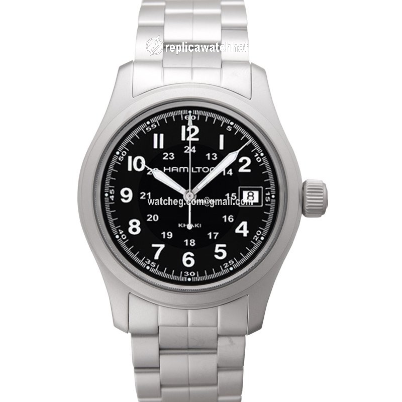 Hamilton Khaki Field Mens watch Unisex Quartz Steel H68411133 2