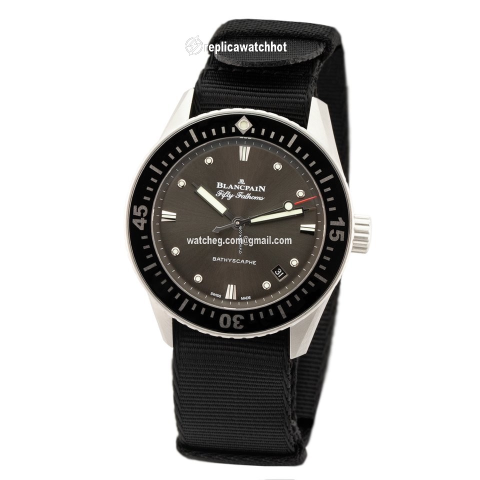 Blancpain Fifty Fathoms Bathyscaphe Mens watch Unisex Automatic Steel 5100B-1110-NABA 2
