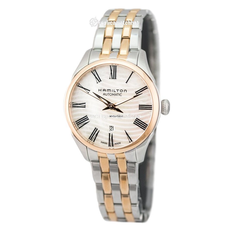 Hamilton Jazzmaster Lady Womens watch Automatic Gold Steel H42225191 2