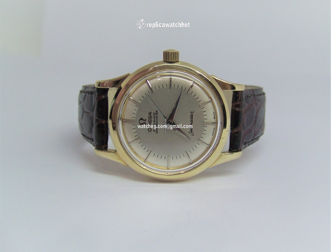Omega Seamaster Mens watch Unisex Manual winding Yellow gold 9082 2