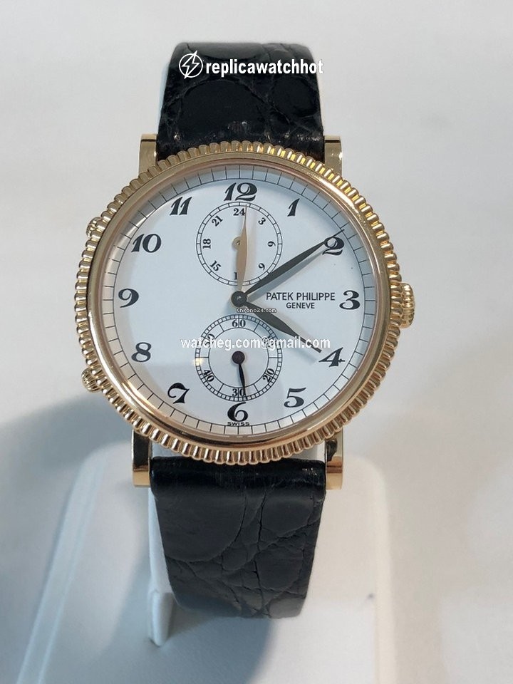 Patek Philippe Travel Time Mens watch Unisex Manual winding Rose gold 5034R 2