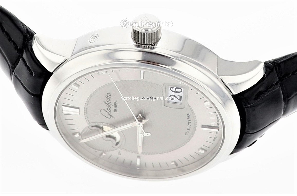 Glashtte Original Senator Panorama Date Moon Phase Mens watch Unisex Automatic Steel 100-04-04-02-04 2