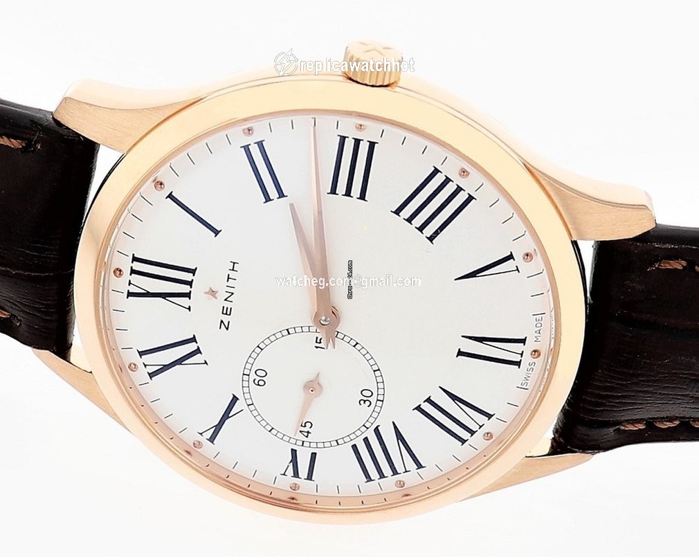 Zenith Elite Ultra Thin Mens watch Unisex Automatic Rose gold 18.2010.681-11.C498 2