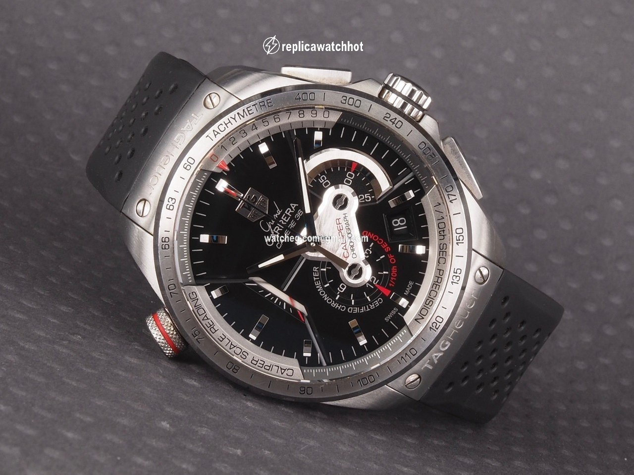 TAG Heuer Grand Carrera Mens watch Unisex Automatic Steel CAV5115.FT6019 2