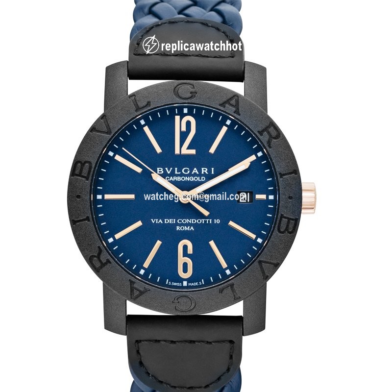 Bulgari Mens watch Unisex Automatic Carbon 102634 2