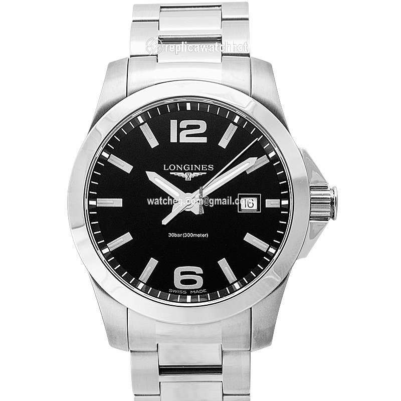 Longines Conquest Mens watch Unisex Quartz Steel L37594586 2