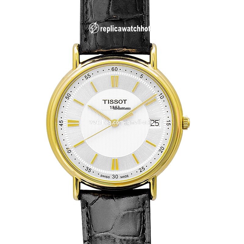 Tissot Carson Mens watch Unisex Quartz Yellow gold T907.410.16.031.00 2