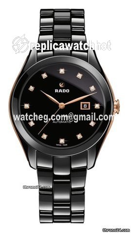 Rado HyperChrome Diamonds Womens watch Automatic Ceramic R32255712 2