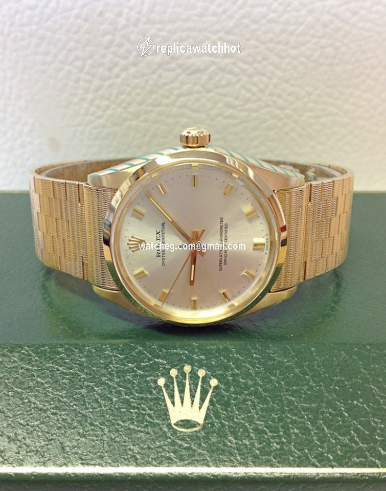 Rolex Oyster Perpetual 34 Mens watch Unisex Yellow gold Automatic 1002 2