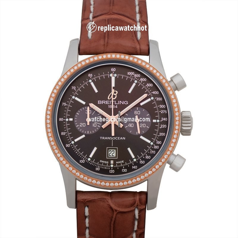Breitling Transocean Chronograph 38 Mens watch Unisex Automatic Steel U4131053 Q600 2