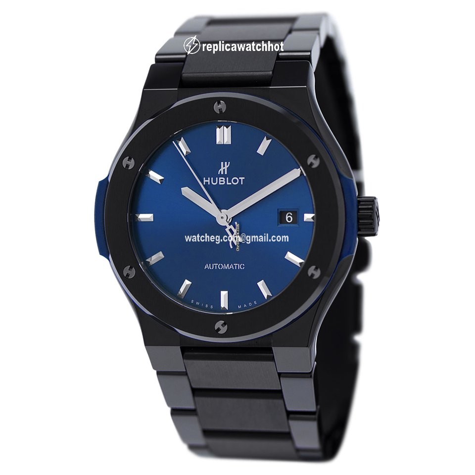Hublot Classic Fusion Blue Womens watch Automatic Ceramic 548.CM.7170.CM 2