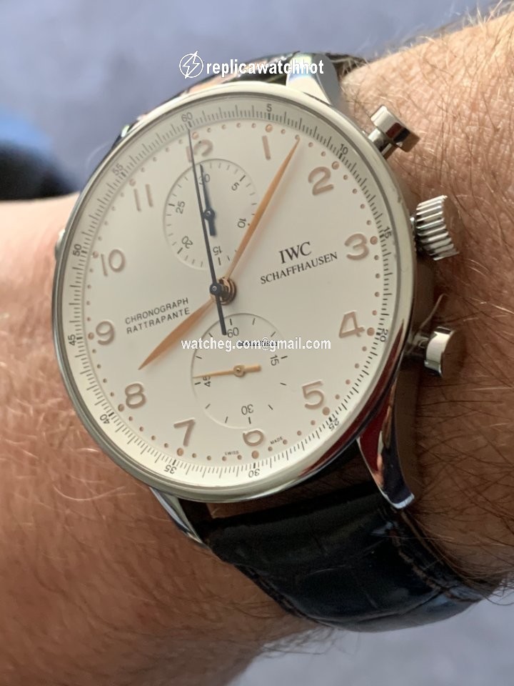IWC Portuguese Chronograph Mens watch Unisex Manual winding Steel IW371202 2