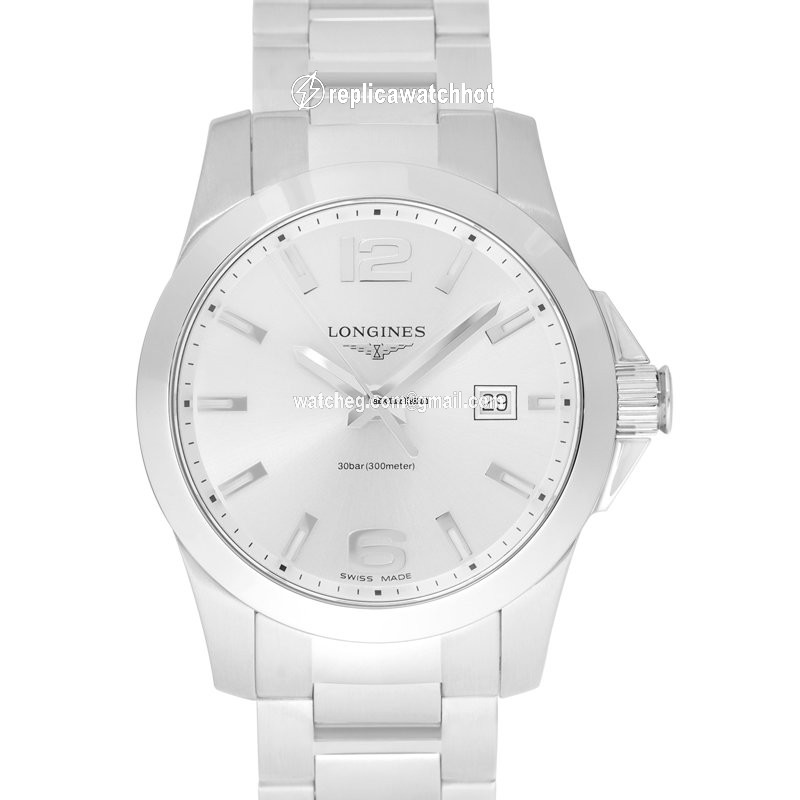 Longines Conquest Mens watch Unisex Quartz Steel L37594766 2