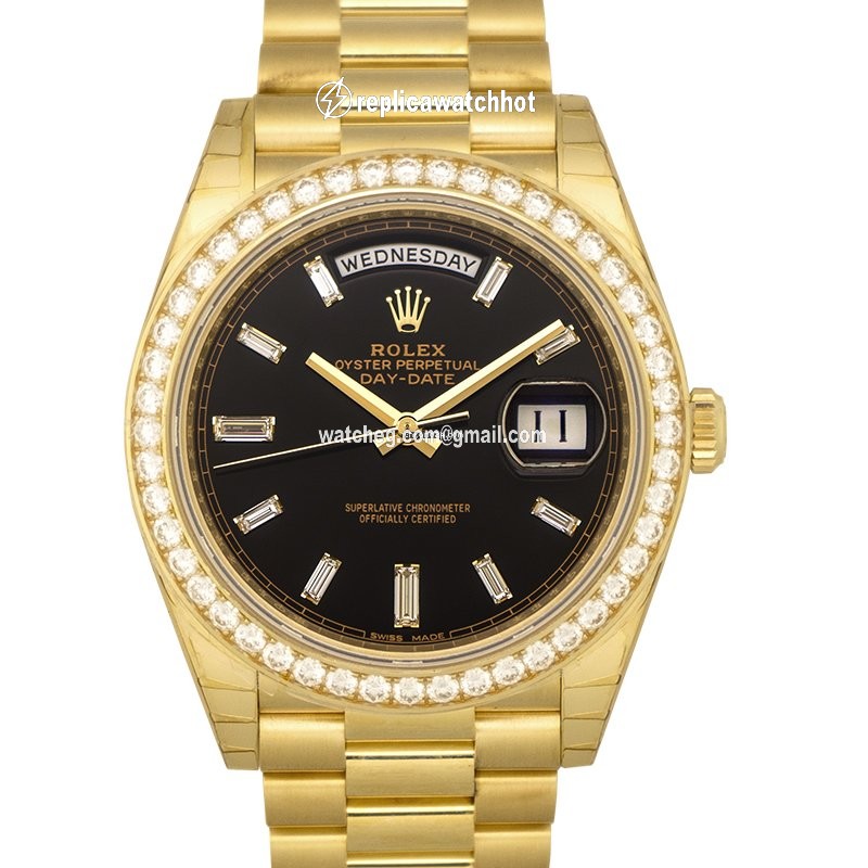 Rolex Day-Date 40 Mens watch Unisex Automatic 228348RBR_Black 2