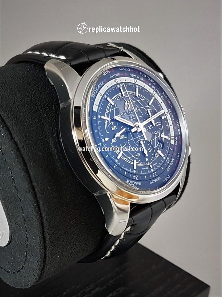 Breitling Transocean Chronograph Unitime Mens watch Unisex Automatic Steel AB0510U4 BE84 256S 2