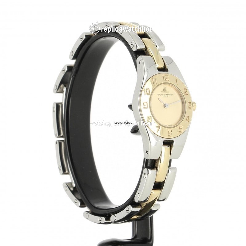 Baume & Mercier Linea Womens watch Quartz Gold Steel MV045161 2