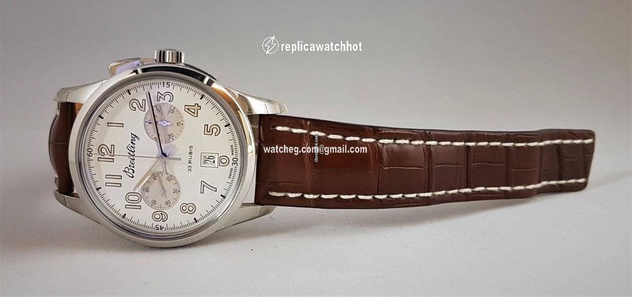 Breitling Transocean Chronograph 1915 Mens watch Unisex Manual winding Steel AB141112 G799 739P 2