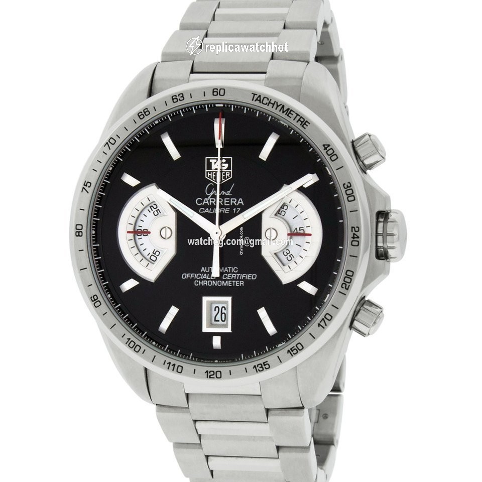 TAG Heuer Grand Carrera Mens watch Unisex Automatic Steel CAV511A.BA0902 2