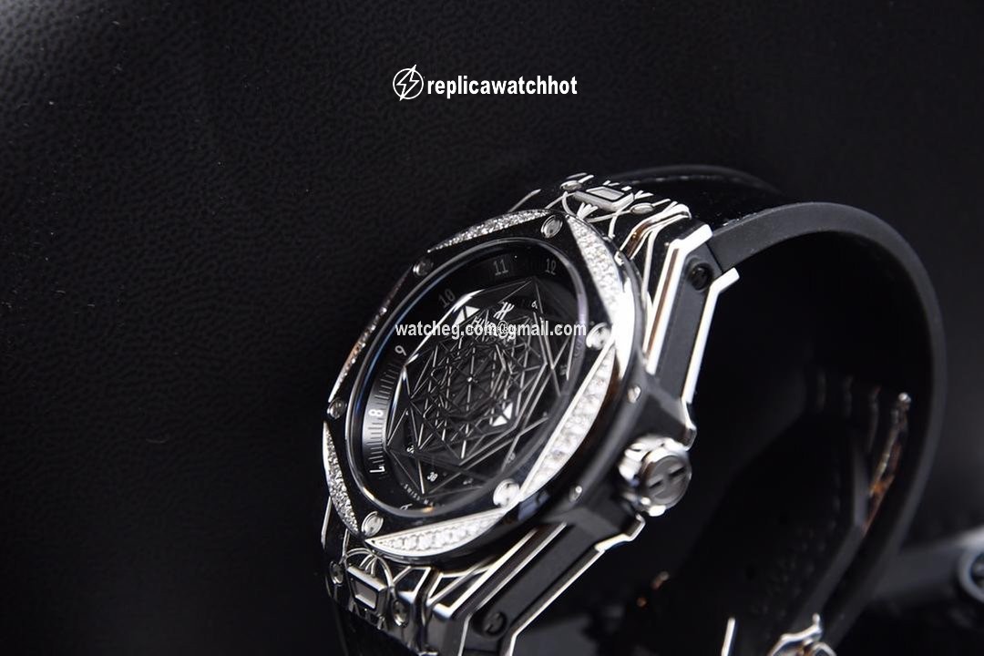 Hublot Big Bang Sang Bleu Womens watch Automatic Steel 465.SS.1117.VR.1204.MXM17 2
