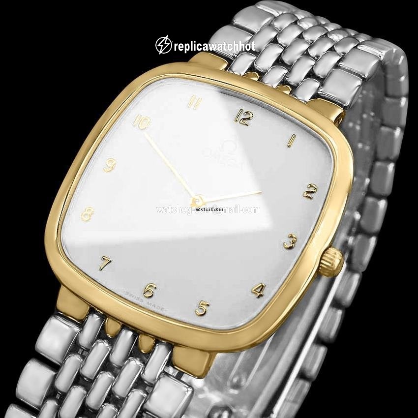 Omega De Ville Mens watch Unisex Quartz Gold Steel 6594 2