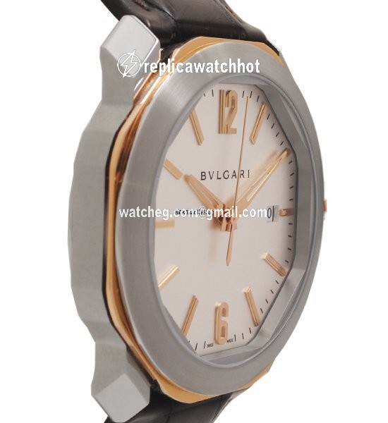 Bulgari Octo Mens watch Unisex Automatic Gold Steel OC41C6SPGLD 2