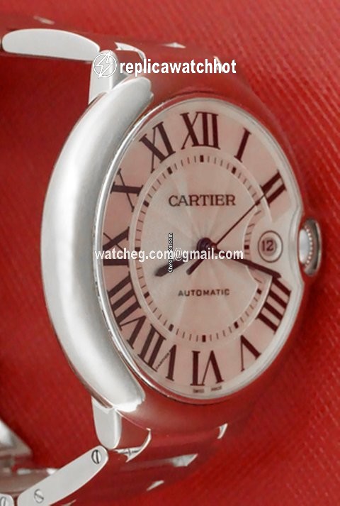 Cartier Ballon Bleu Mens watch Unisex Automatic White gold W69013Z2 2