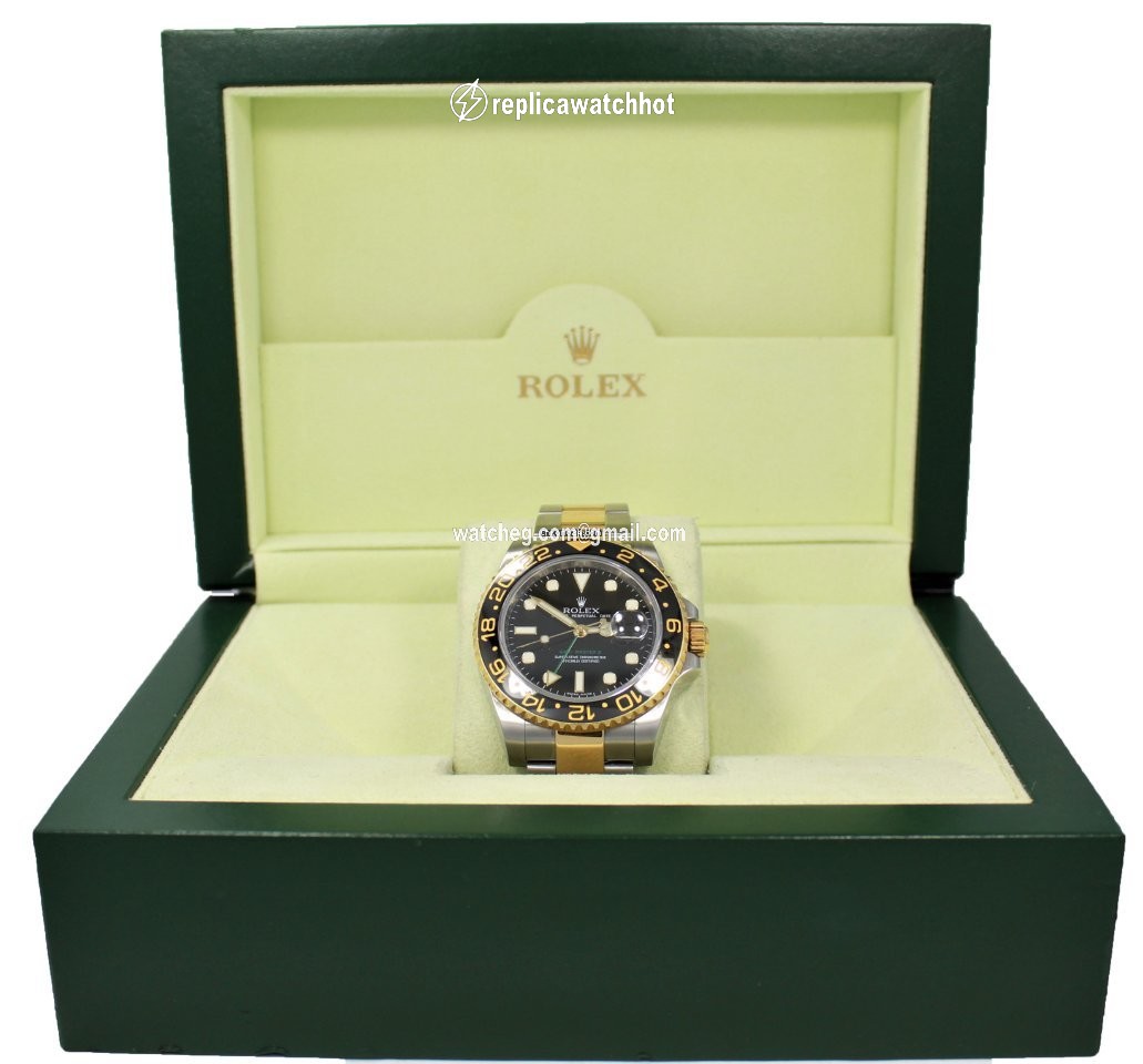 Rolex GMT-Master II Mens watch Unisex Gold Steel Automatic 116713 LN 2