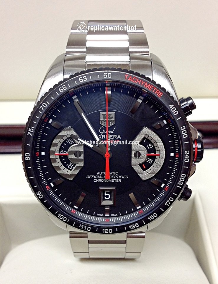 TAG Heuer Grand Carrera Mens watch Unisex Automatic Steel CAV511C 2