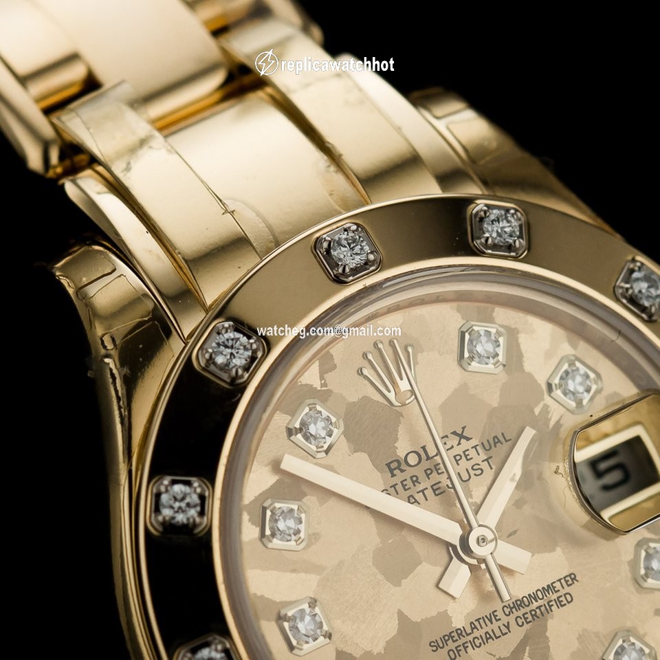 Rolex Lady-Datejust Pearlmaster Womens watch Yellow gold Automatic 80318 2