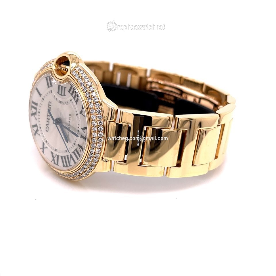 Cartier Ballon Bleu 36mm Womens watch Automatic Yellow gold WE9004Z3 2