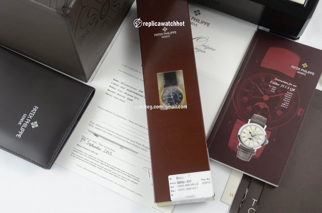 Patek Philippe Perpetual Calendar Mens watch Unisex Automatic Yellow gold 5059J-017 2