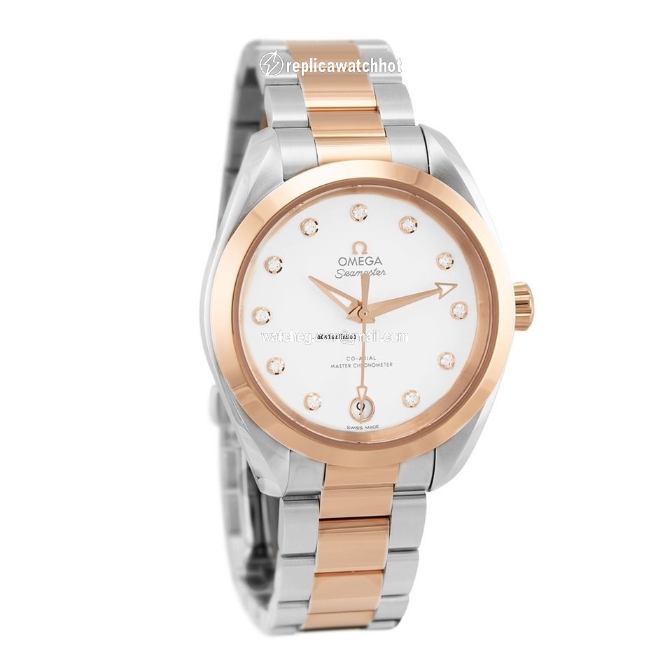 Omega Seamaster Aqua Terra Womens watch Automatic Gold Steel 220.20.34.20.52.001 2