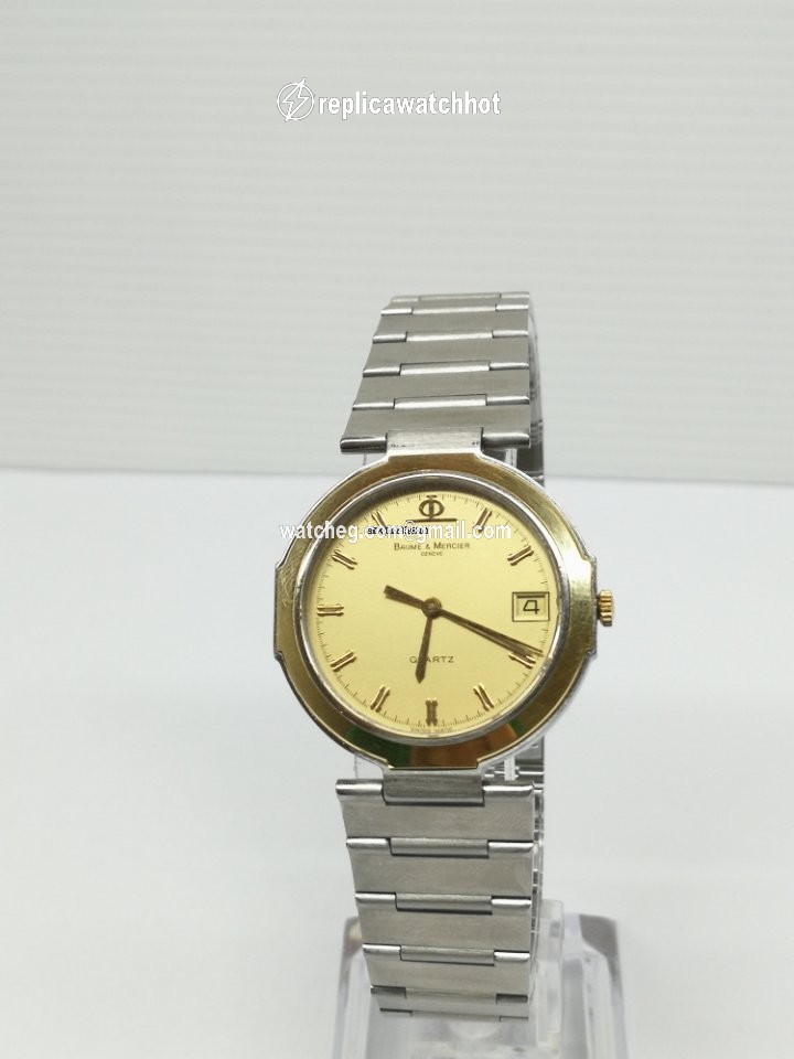 Baume & Mercier Mens watch Unisex Quartz Steel geneve date 2