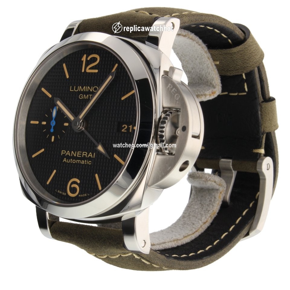 Panerai Luminor 1950 3 Days GMT Automatic Mens watch Unisex Automatic Steel PAM01535 2