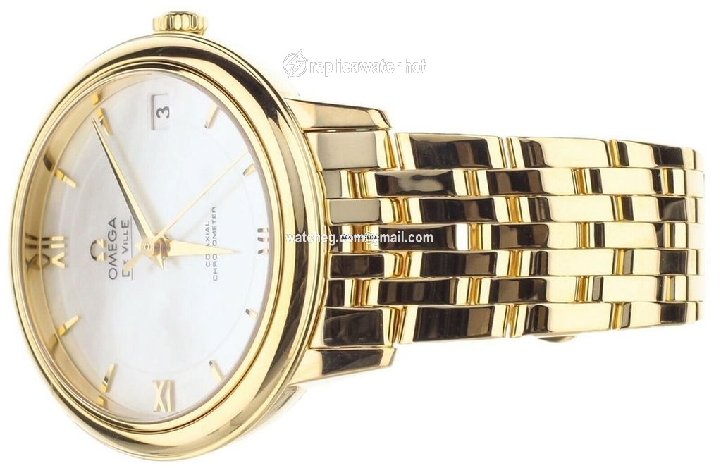 Omega De Ville Prestige Womens watch Automatic Yellow gold 424.50.33.20.05.001 2