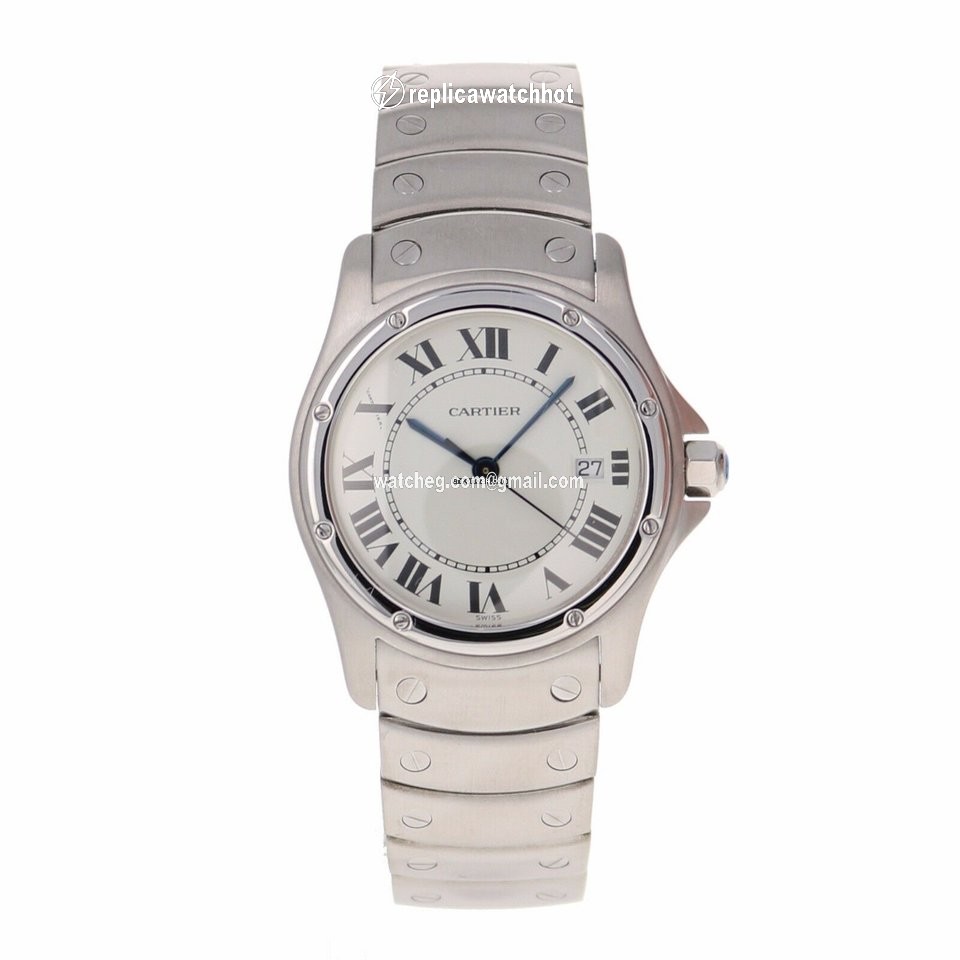 Cartier Santos Womens watch Quartz Steel 1561-1 2