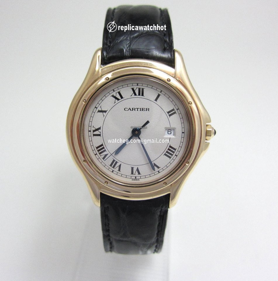 Cartier Cougar Mens watch Unisex Quartz Yellow gold 887920 2