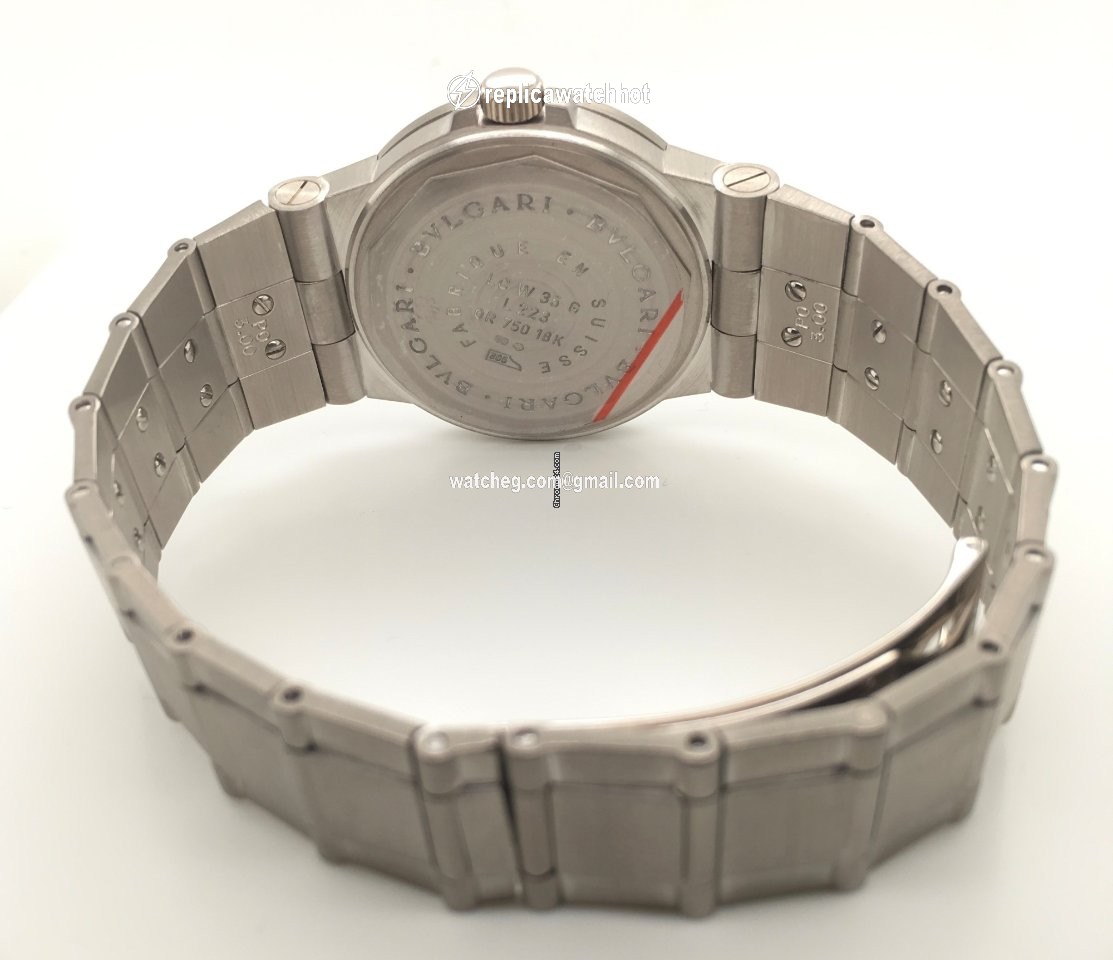 Bulgari Diagono Mens watch Unisex Automatic White gold LCW35G 2