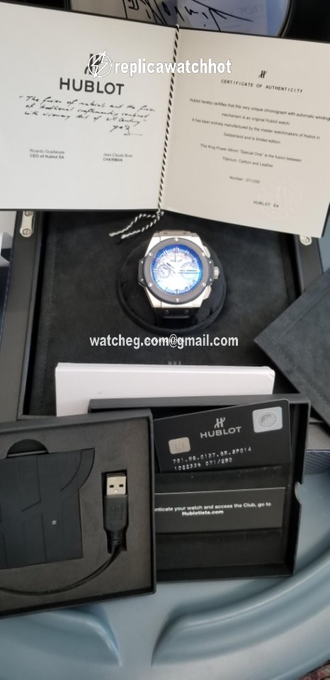 Hublot King Power Mens watch Unisex Automatic Titanium 701.NQ.0137.GR.SPO14 2
