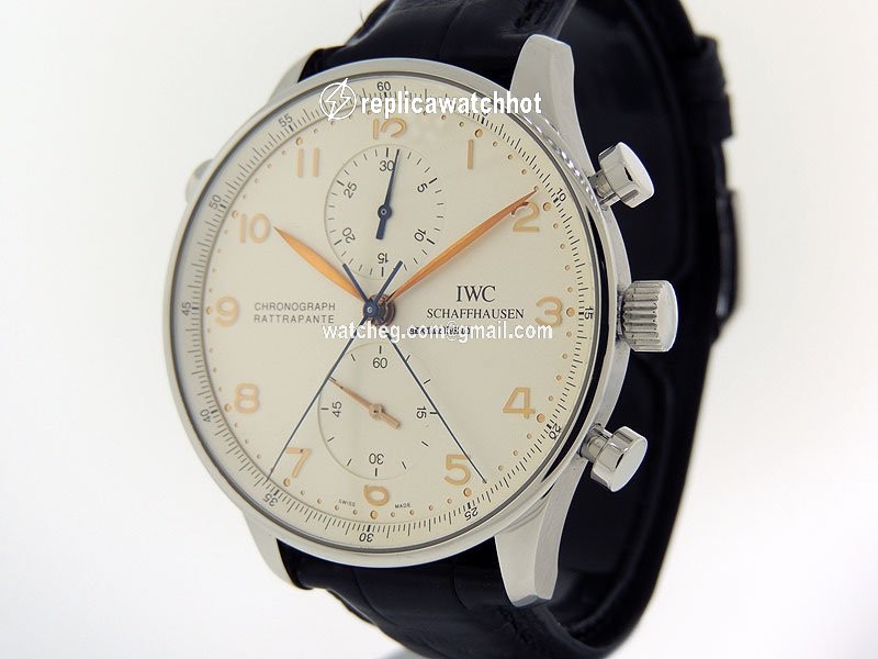 IWC Portuguese Chronograph Mens watch Unisex Manual winding Steel IW3712-02 2