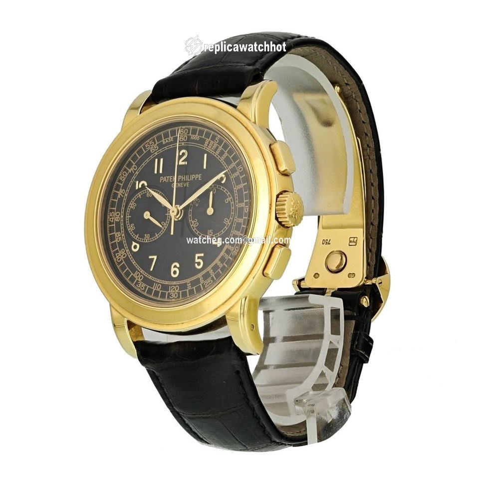 Patek Philippe Chronograph Mens watch Unisex Manual winding Yellow gold 5070J-001 2