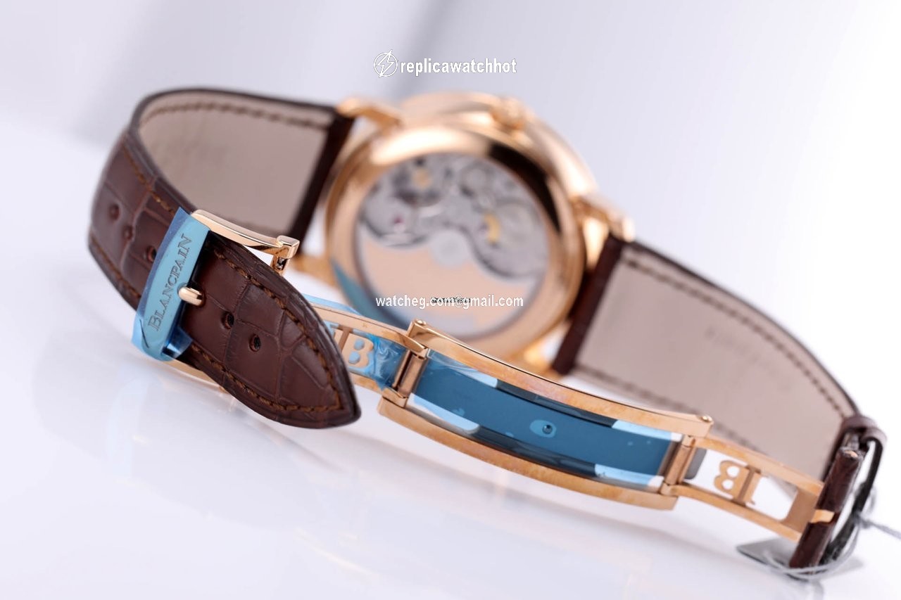 Blancpain Villeret Quantieme Complet Mens watch Unisex Automatic Rose gold 6639A-3631-55B 2