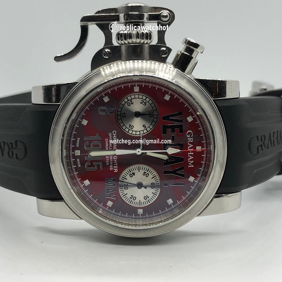 Graham Chronofighter Mens watch Unisex Automatic Steel 2CFBS.S01A.L30B 2