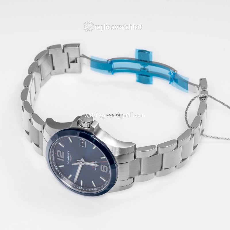 Longines Conquest Mens watch Unisex Quartz Steel L37194966 2